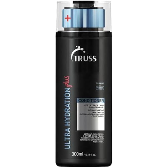 Truss ULTRA HYDRATION PLUS CONDITIONER - FOR EXTREMELY DRY, DAMAGED HAIR, INTENSIVE REPAIR, HYDRATION, RESTORES ELASTICITY, COLOR PROTECTION, ANTI-FRIZZ CONDITIONER, IDEAL FOR ALL HAIR TYPES & TEXTURE - Image 1